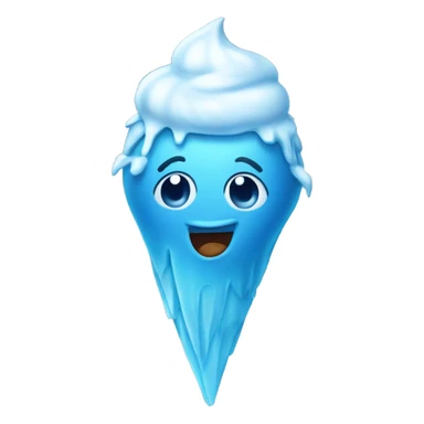 blue icecram sticker