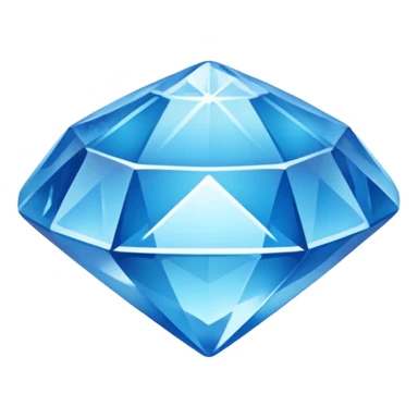 Blue Gem with an Ice Flake Inside sticker