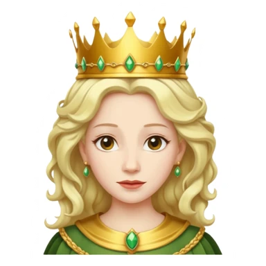 The queen with vine-like hair sticker