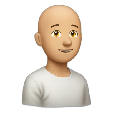 Homme qui esquive un caillou sticker