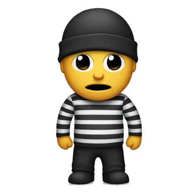 Robber stripes emoji sticker