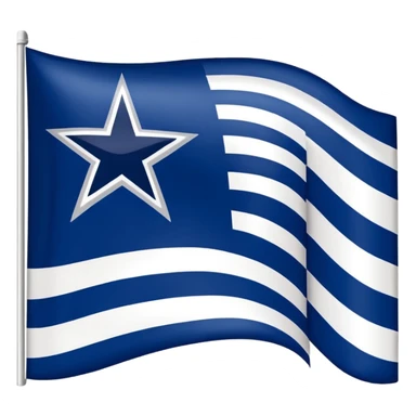 Dallas cowboys flag sticker