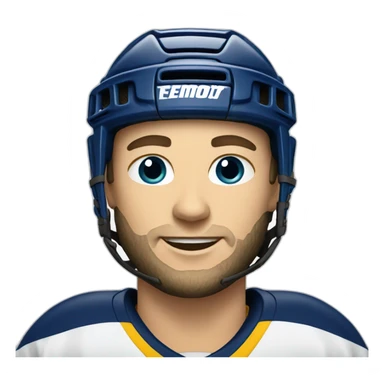 hockey field player sticker