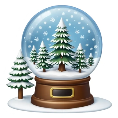 snow globe winter sticker