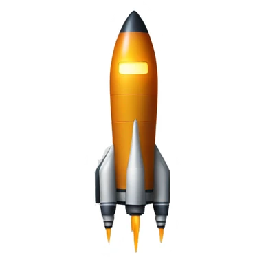 A cool rocket emoji sticker