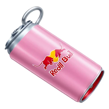 A light Pink redbull sticker