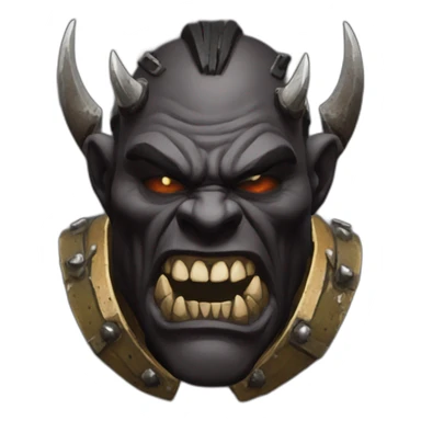Warhammer online black ork sticker
