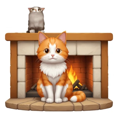 Hearth cat sticker