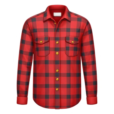 red lumberjack shirt sticker