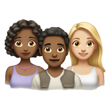 2 sisters and 1 brother sticker