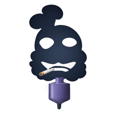 Vaping symbol sticker