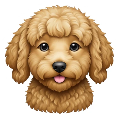 Black goldendoodle  sticker