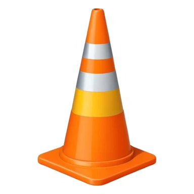 Warning Cone sticker
