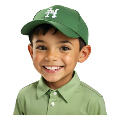 smiling boy in collared shirt sticker