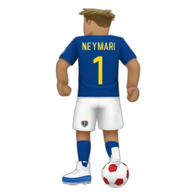 Neymar with white pants Rubix cube sticker