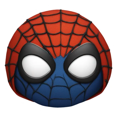 Black spider man head  sticker