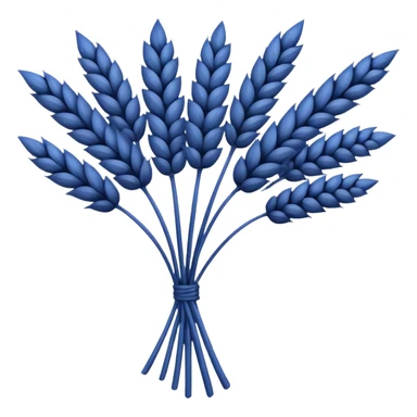dark blue wheat kernels sticker