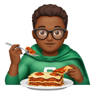 Nigerian man glasses lasanga superhero sticker