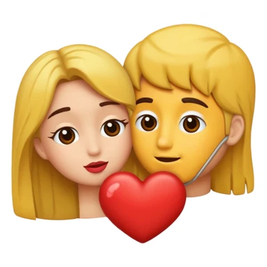 Couple bisous sticker