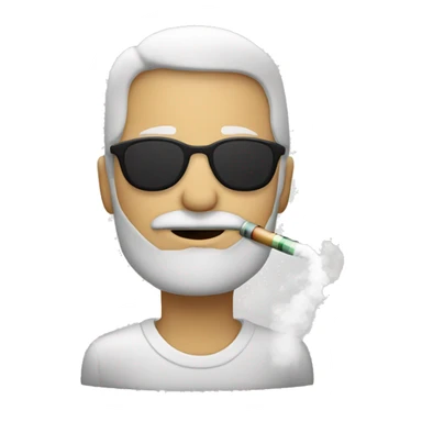 una persona fumando vaper estilo minimalista sticker