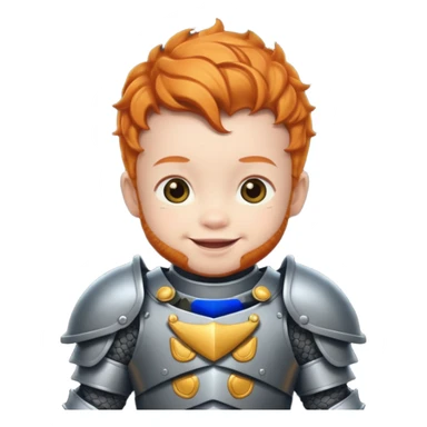 Armored ginger baby sticker