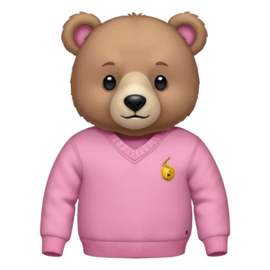 Polo ralph lauren bear in pink  sticker