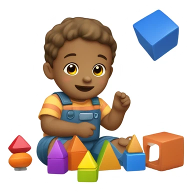 Toddler being busy sticker