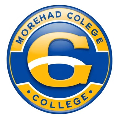 blue and yellow morehead college football logo  sticker