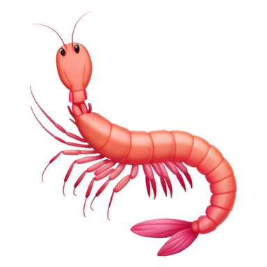 Shrimp gymnastics sticker
