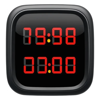 digital countdown timer at 15:00 sticker