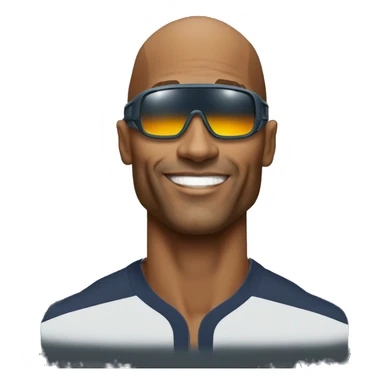 David goggins wearing solar eclipse glasses sticker