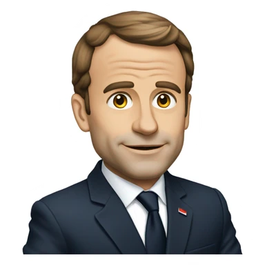 Macron qui est choqué sticker