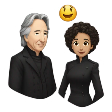 alan rickman and Rima Horton sticker
