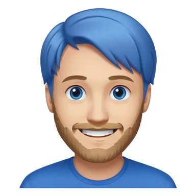 PewDiePie with blue eyes sticker