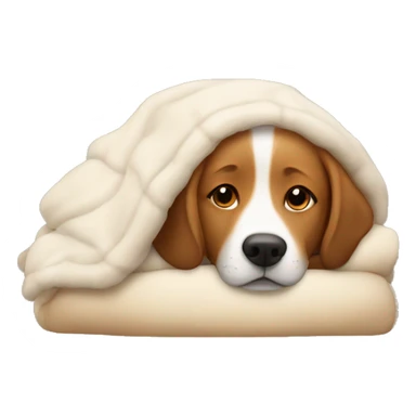 Dogs being cozy sticker