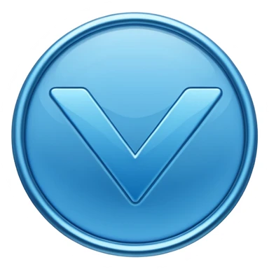blue verification checkmark, outlined, modern, no text sticker
