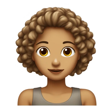 Ragazza con i capelli ricci, gli occhi marroni e il camice bianco. Ha in mano le provette da laboratorio sticker