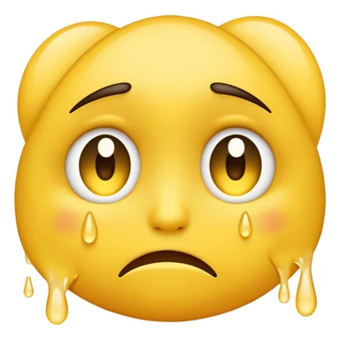 Sad emoyi when he said haha sticker