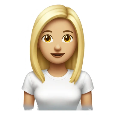 White tee shirt crop with word number one girl sticker