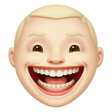 Crackhead laughing sticker