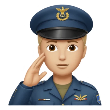 S.A.S mit salotiertem Soldaten und den SAS Buchstaben auf der Mütze sticker