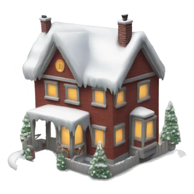 Christmas house frontside sticker