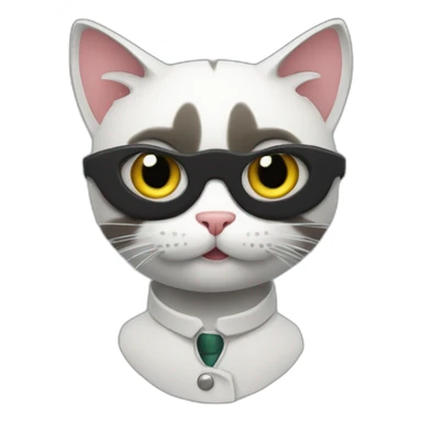 cat as an agent of chaos sticker