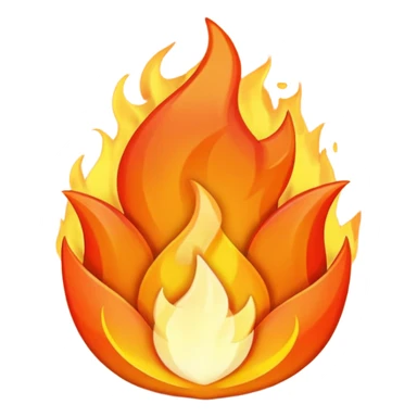 Blaze flame sticker