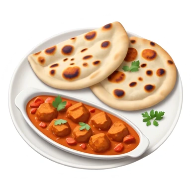 Chicken tikka masala and naan sticker