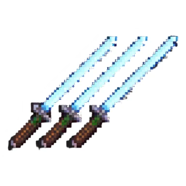 two crossed glowing lightsabers sticker