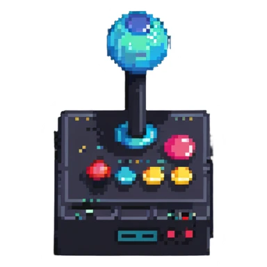 classic 80s arcade joystick sticker