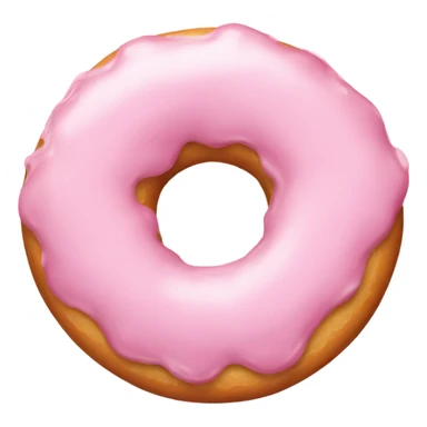 light pink donut sticker