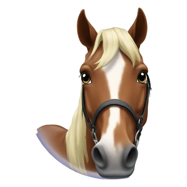 a horse say hello in bubble sticker
