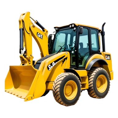 Backhoe Loader - Caterpillar 430F (Model Year: 2021) (Iconic colour: Yellow) sticker
